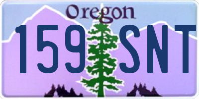 OR license plate 159SNT