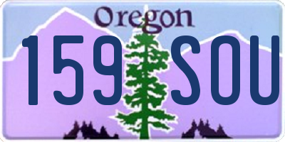 OR license plate 159SOU