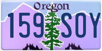 OR license plate 159SOY