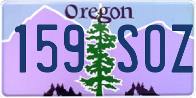 OR license plate 159SOZ