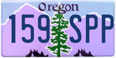 OR license plate 159SPP