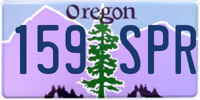 OR license plate 159SPR