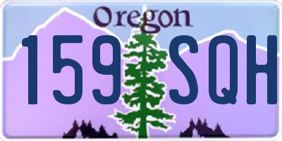 OR license plate 159SQH