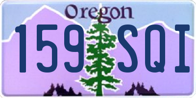 OR license plate 159SQI