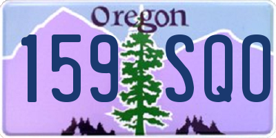 OR license plate 159SQO