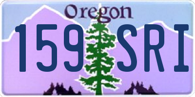 OR license plate 159SRI