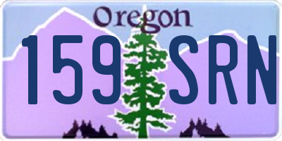 OR license plate 159SRN