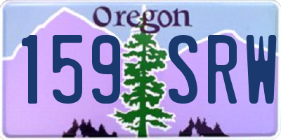 OR license plate 159SRW