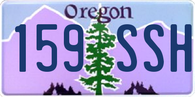 OR license plate 159SSH