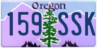 OR license plate 159SSK
