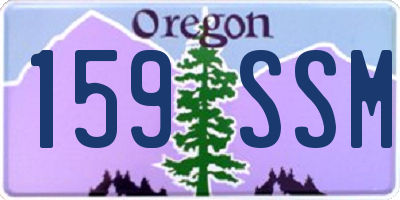 OR license plate 159SSM