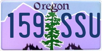 OR license plate 159SSU