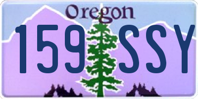 OR license plate 159SSY
