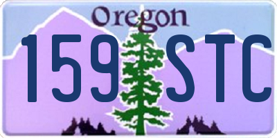 OR license plate 159STC