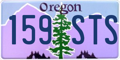 OR license plate 159STS