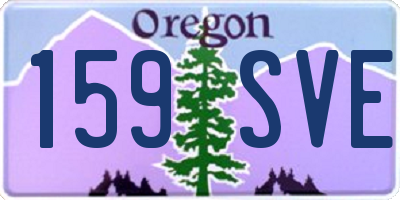 OR license plate 159SVE