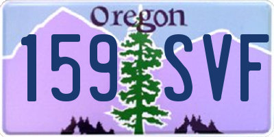 OR license plate 159SVF