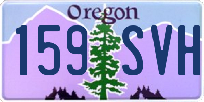 OR license plate 159SVH