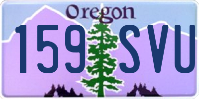 OR license plate 159SVU