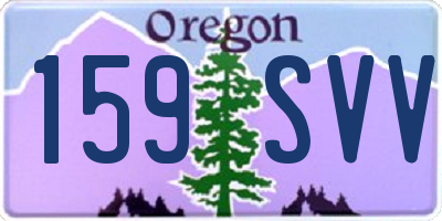 OR license plate 159SVV