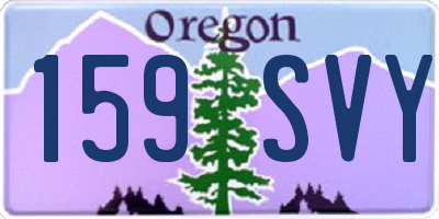OR license plate 159SVY