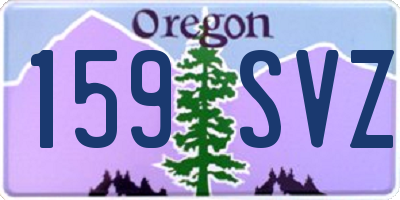 OR license plate 159SVZ