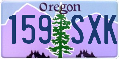 OR license plate 159SXK