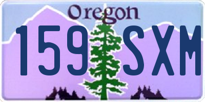 OR license plate 159SXM