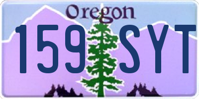 OR license plate 159SYT