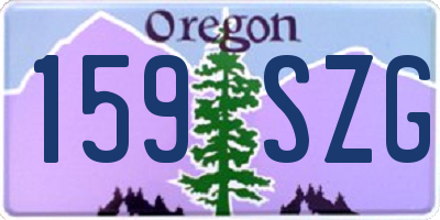 OR license plate 159SZG