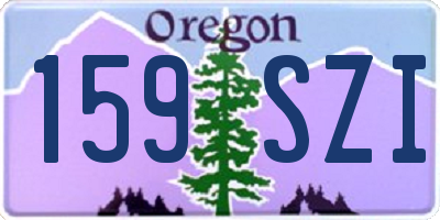 OR license plate 159SZI