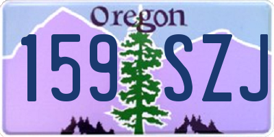 OR license plate 159SZJ