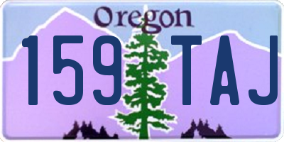 OR license plate 159TAJ