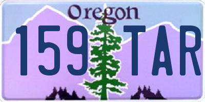 OR license plate 159TAR