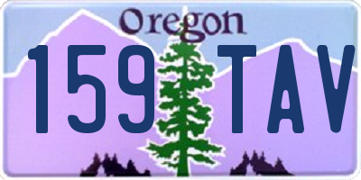 OR license plate 159TAV