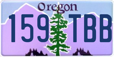 OR license plate 159TBB