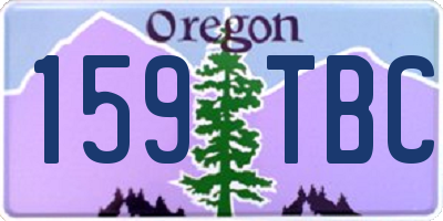 OR license plate 159TBC