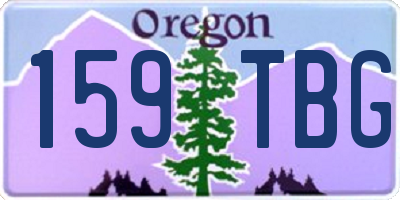 OR license plate 159TBG