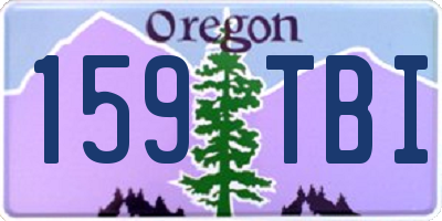 OR license plate 159TBI