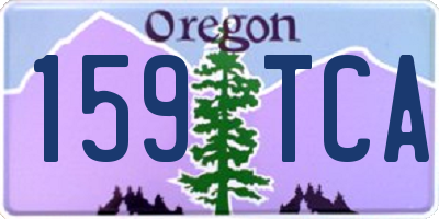 OR license plate 159TCA