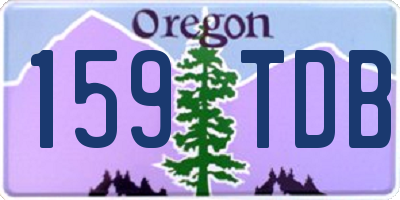 OR license plate 159TDB