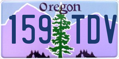 OR license plate 159TDV