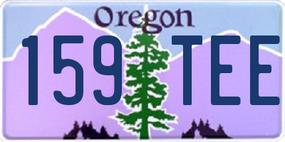 OR license plate 159TEE
