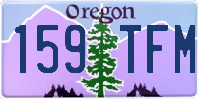 OR license plate 159TFM