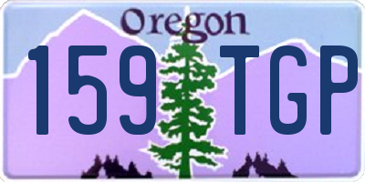 OR license plate 159TGP