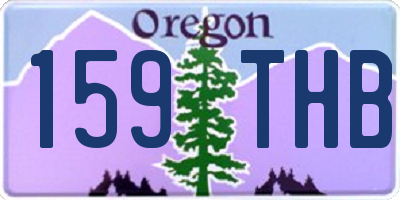 OR license plate 159THB