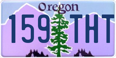 OR license plate 159THT