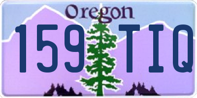 OR license plate 159TIQ