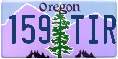 OR license plate 159TIR