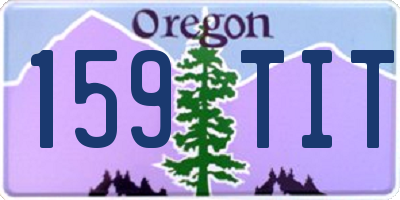 OR license plate 159TIT